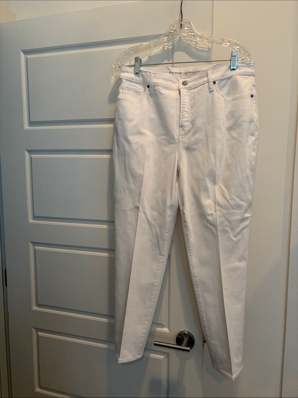 Chico's White Straight Leg Jeans